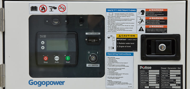Generator Operator Control Panel