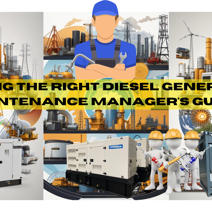 Selecting the Right Diesel Generator: A Maintenance Manager's Guide