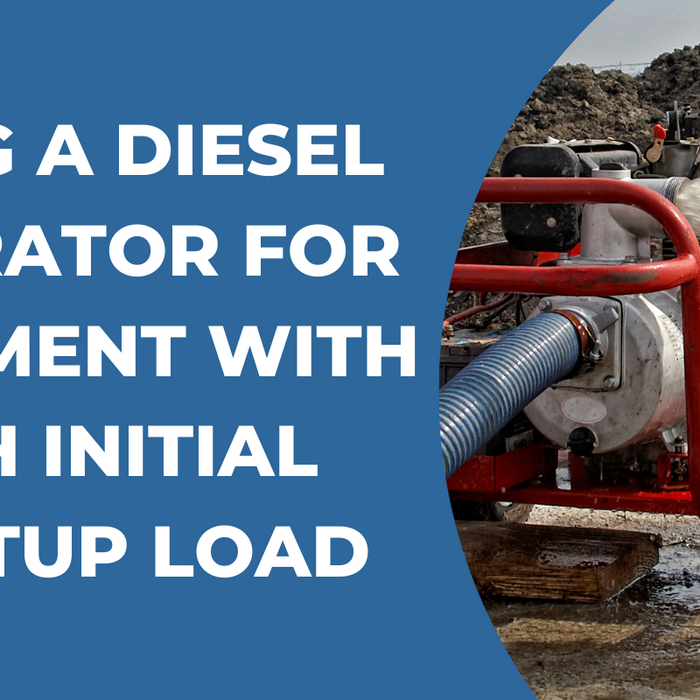Sizing a diesel generator