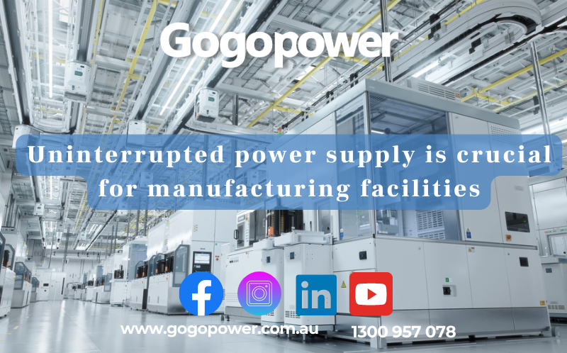 gogopower power supply for manufacturing facilities
