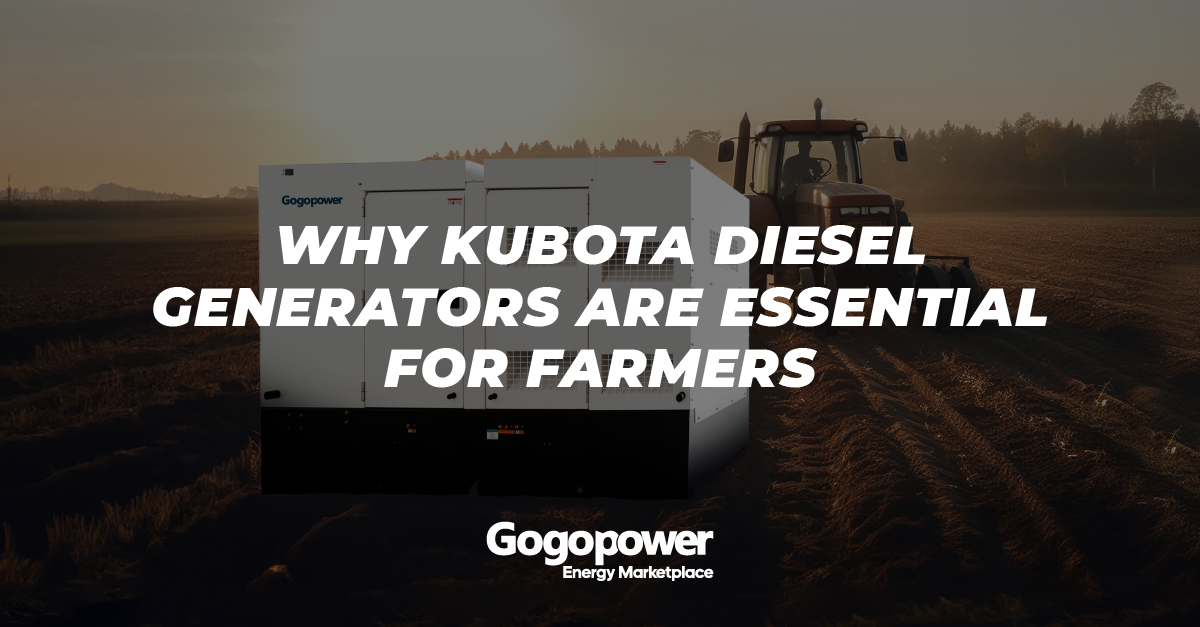 Why Kubota Diesel Generators Are Essential for Farmers