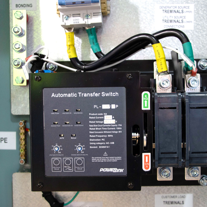 PC125A 1 phase Automatic Transfer Switch IP54